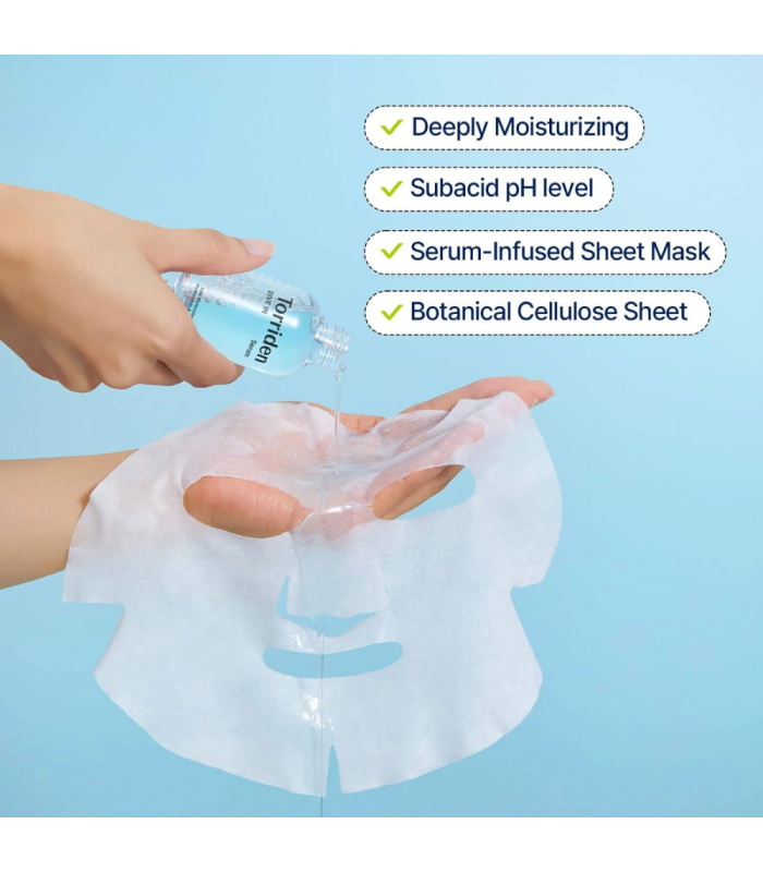 Torriden - Dive-In Low Molecular Hyaluronic Acid Mask - Maschera Viso