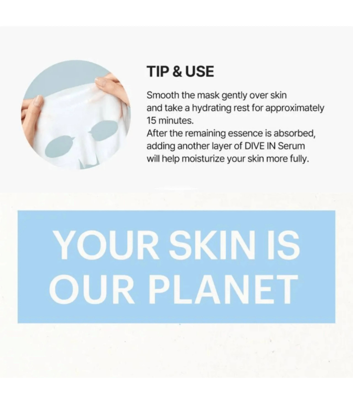 Torriden - Dive-In Low Molecular Hyaluronic Acid Mask - Maschera Viso