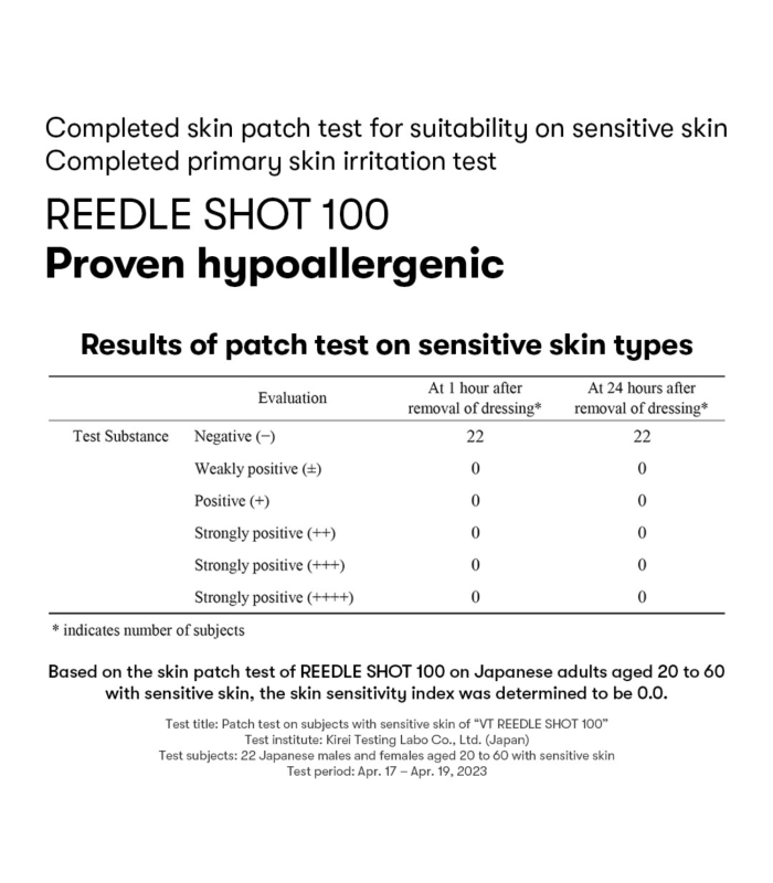 VT Cosmetics - Reedle Shot 100 2 Step Mask - Maschera Viso