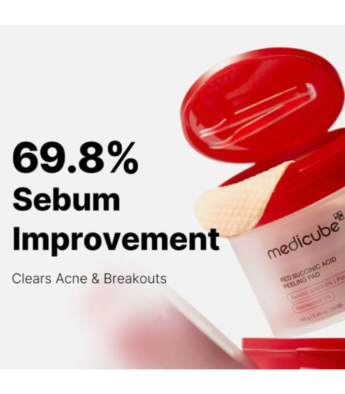 Medicube - Red Succinic Acid Peeling Pad - Dischetti Esfolianti