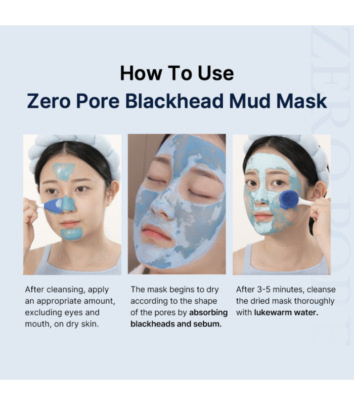 Medicube - Zero Pore Blackhead Mud Mask - Purifying Face Mask with Clay - Maschera Viso