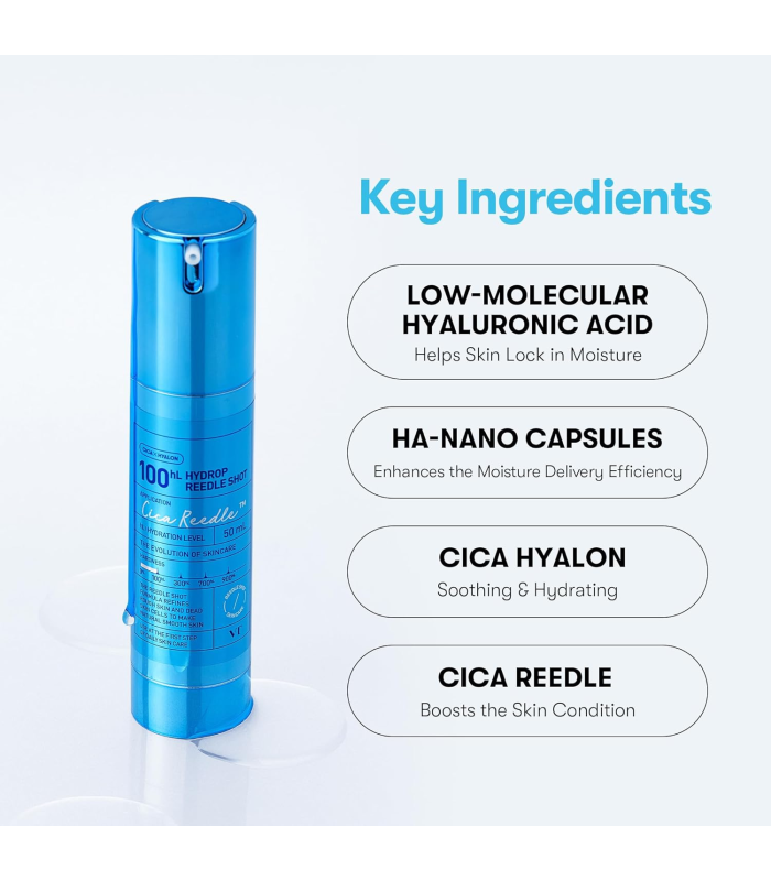 VT Cosmetics - Hydrop Reedle Shot 100hL - Trattamento viso idratante e rivitalizzante con microneedle