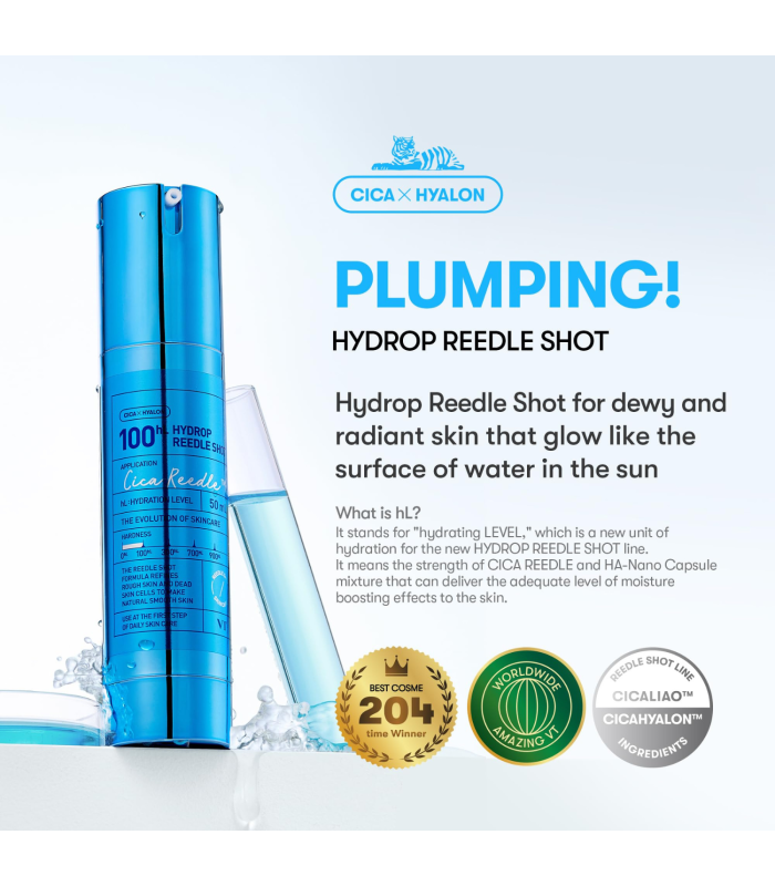 VT Cosmetics - Hydrop Reedle Shot 100hL - Trattamento viso idratante e rivitalizzante con microneedle