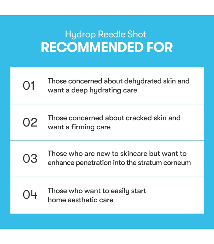 VT Cosmetics - Hydrop Reedle Shot 100hL - Trattamento viso idratante e rivitalizzante con microneedle