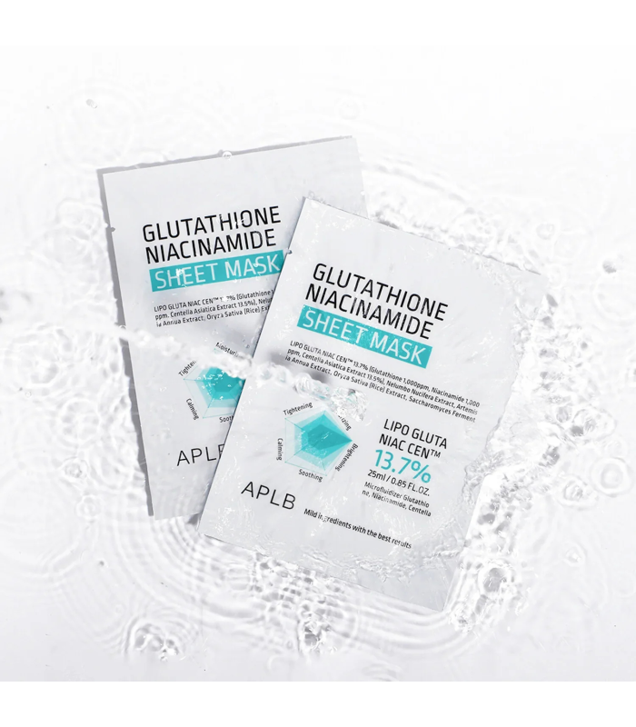 APLB - Glutathione Niacinamide Sheet Mask - Brightening - Maschera Viso