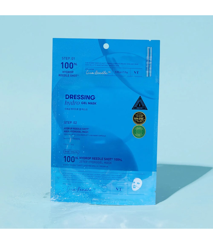 VT Cosmetics - Hydrop Reedle Shot 100hL 2-Step Mask - Hydrating Hydrogel Face Mask - Maschera Viso