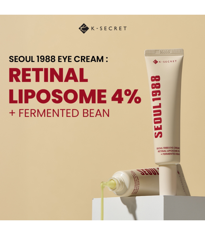 KSECRET - Seoul 1988 Eye Cream: Retinal Liposome 4% + Fermented Bean - Contorno Occhi