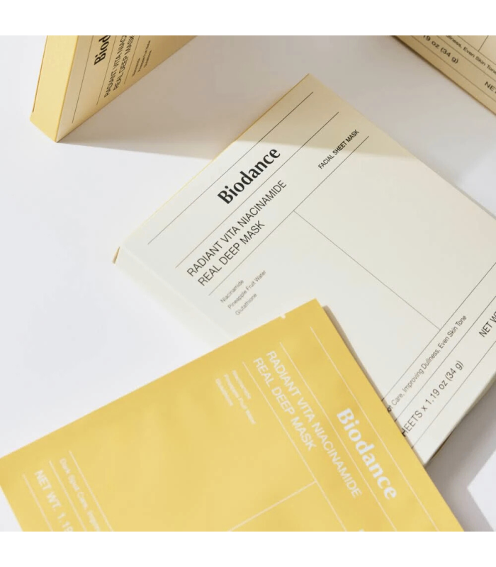 Biodance - Radiant Vita Niacinamide Real Deep Mask - Illuminante e Levigante - Maschera Viso