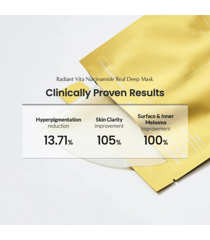 Biodance - Radiant Vita Niacinamide Real Deep Mask - Illuminante e Levigante - Maschera Viso