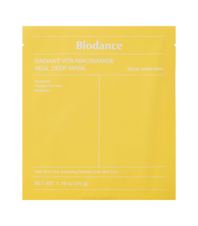 Biodance - Radiant Vita Niacinamide Real Deep Mask - Illuminante e Levigante - Maschera Viso