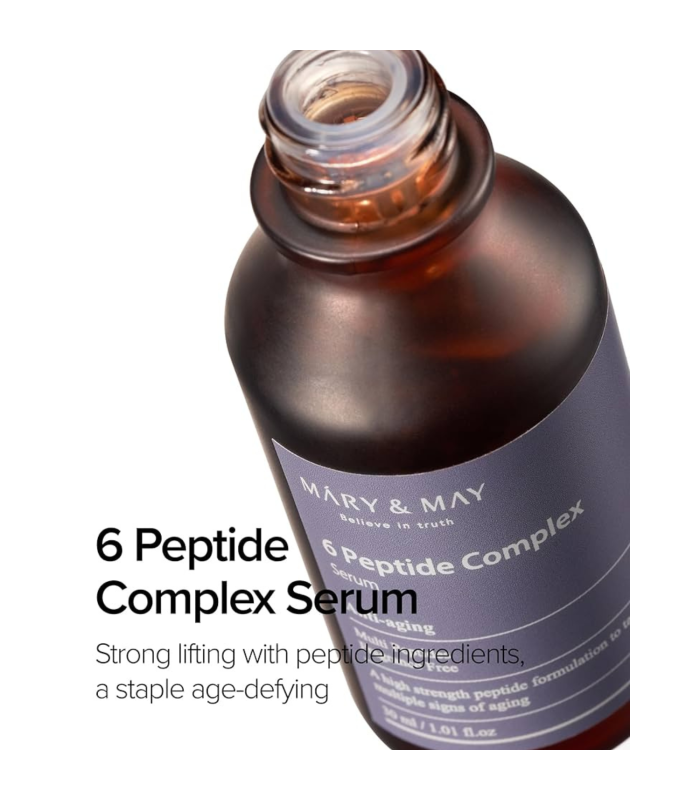 Mary&May - 6 Peptide Complex Serum - Siero viso anti-età ai Peptidi