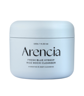 Arencia - Fresh Blue Hyssop Rice Mochi Cleanser-  Detergente viso 3-in-1 al riso e issopo per pelle mista