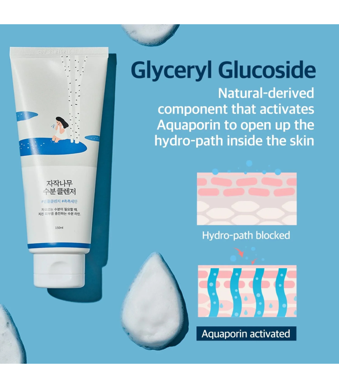 ROUND LAB - Birch Juice Moisturizing Cleanser - Detergente viso idratante alla linfa di betulla