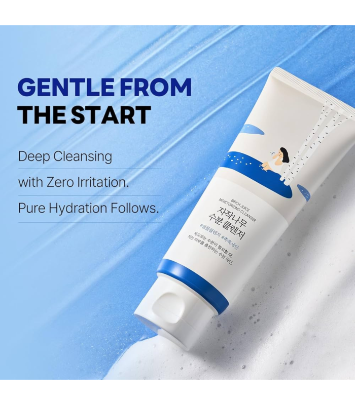 ROUND LAB - Birch Juice Moisturizing Cleanser - Detergente viso idratante alla linfa di betulla