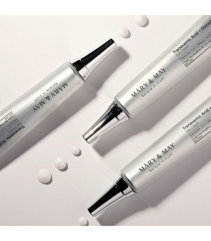 Mary&May - Tranexamic Acid + Glutathion Eye Cream - Crema contorno occhi illuminante