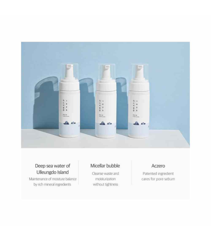 ROUND LAB - 1025 Dokdo Bubble Foam - Mousse detergente viso