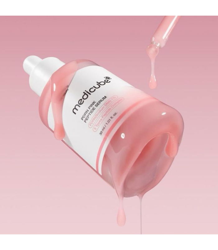 Medicube - PDRN Pink Peptide Serum - Siero viso anti-age rassodante con PDRN e peptidi