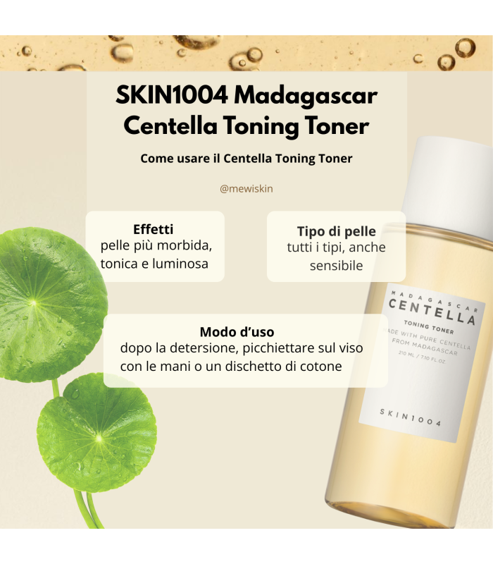 SKIN1004 - Madagascar Centella Toning Toner - Tonico Viso