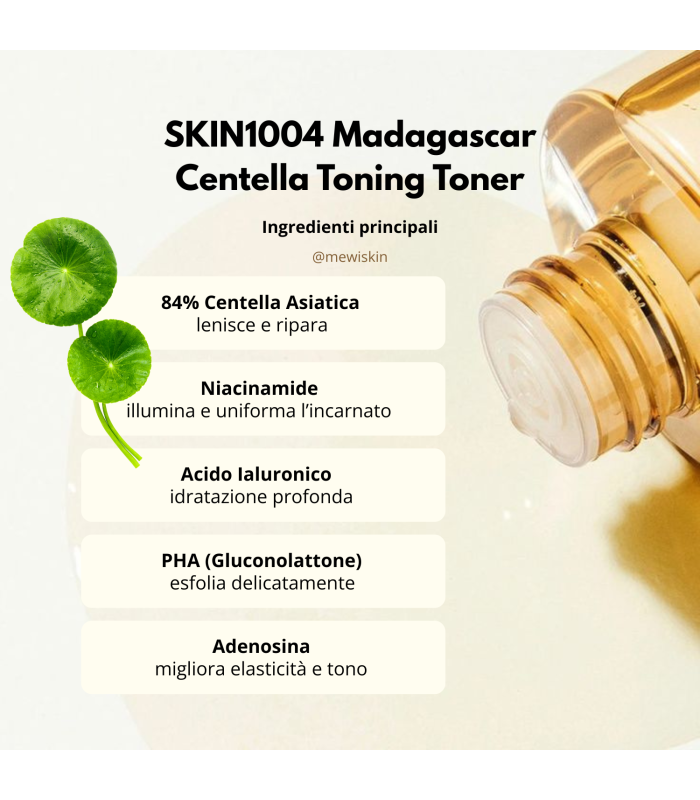 SKIN1004 - Madagascar Centella Toning Toner - Tonico Viso