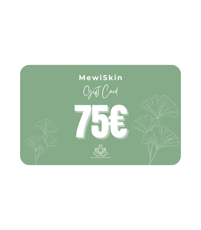Buono Regalo MewiSkin – Gift Card digitale per skincare coreana 75€ | Scegli l’importo