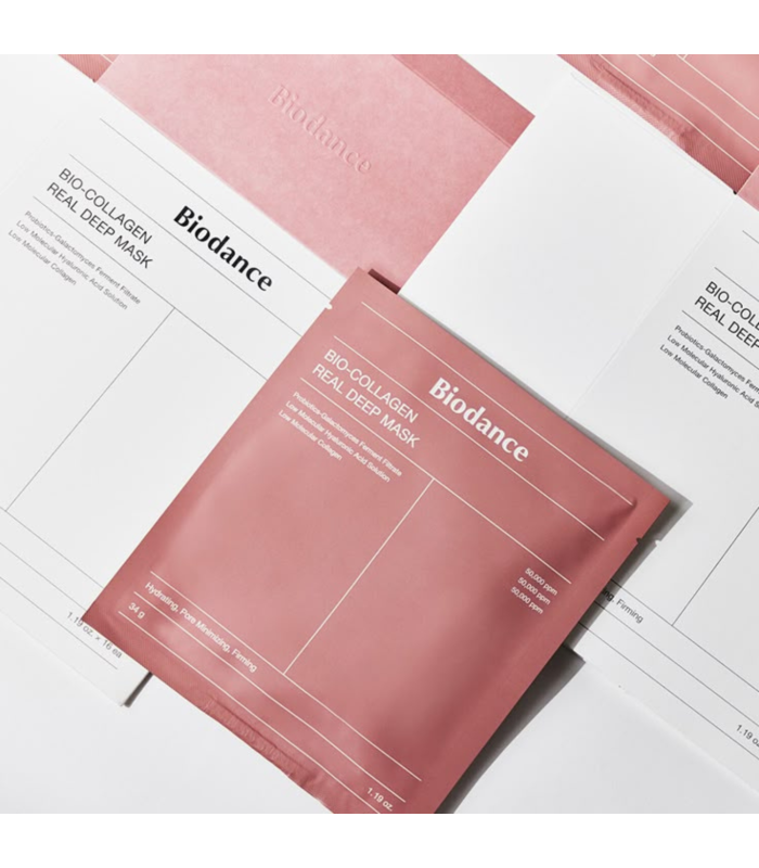 Set 4× Biodance Bio-Collagen Real Deep Mask – Maschera anti-età rassodante e idratante | MewiSkin