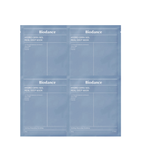 Set 4× Biodance Hydro Cera-nol Real Deep Mask – Maschere idratanti e lenitive con ceramidi | MewiSkin