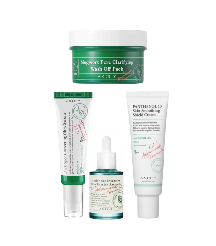 Kit AXIS-Y – Purifica, Uniforma & Rinforza | Routine per pelle impura e sensibile – MewiSkin