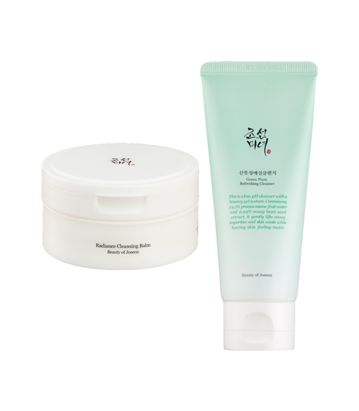 Kit Doppia Detersione Beauty of Joseon – Pelle Pulita & Luminosa | Balsamo struccante & gel alla prugna – MewiSkin