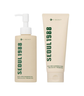 Kit Doppia Detersione KSECRET – Pelle Impura o Acneica | Olio & foam purificanti – MewiSkin