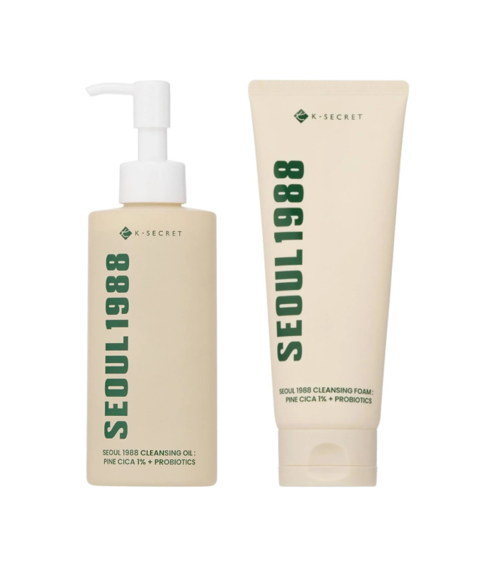 Kit Doppia Detersione KSECRET – Pelle Impura o Acneica | Olio & foam purificanti – MewiSkin