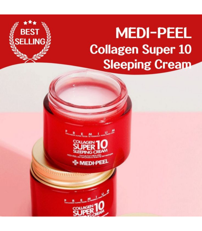 MEDI-PEEL - Collagen Super 10 Sleeping Cream - Crema notte al collagene anti-age