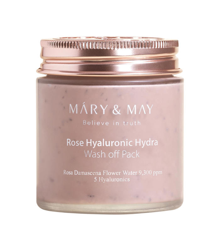 Mary&May - Rose Hyaluronic Hydra Wash Off Mask Pack - Maschera Viso