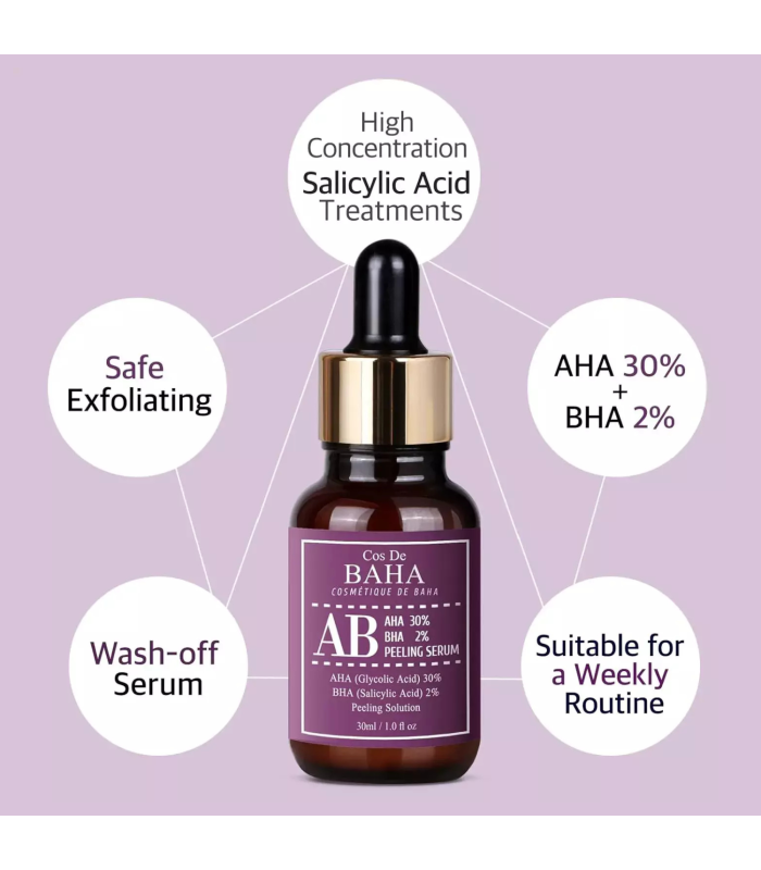 Cos De BAHA - AHA 30% BHA2% Peeling Serum - Siero esfoliante intensivo