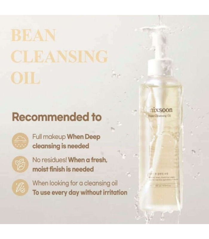 Mixsoon - Bean Cleansing Oil - Olio detergente nutriente ai fermenti