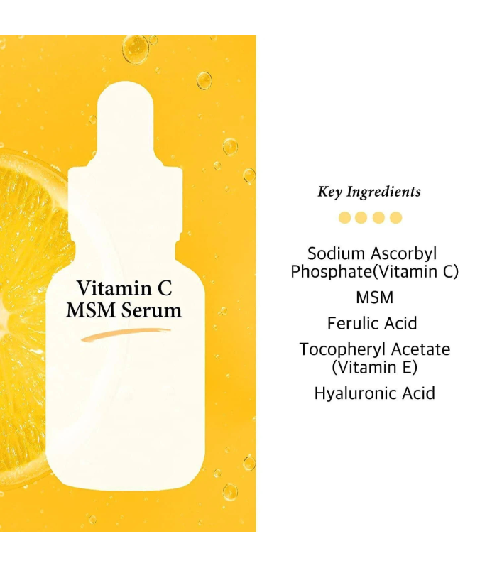 Cos de BAHA - Vitamin C Facial Serum with MSM - Siero con Vitamina C illuminante