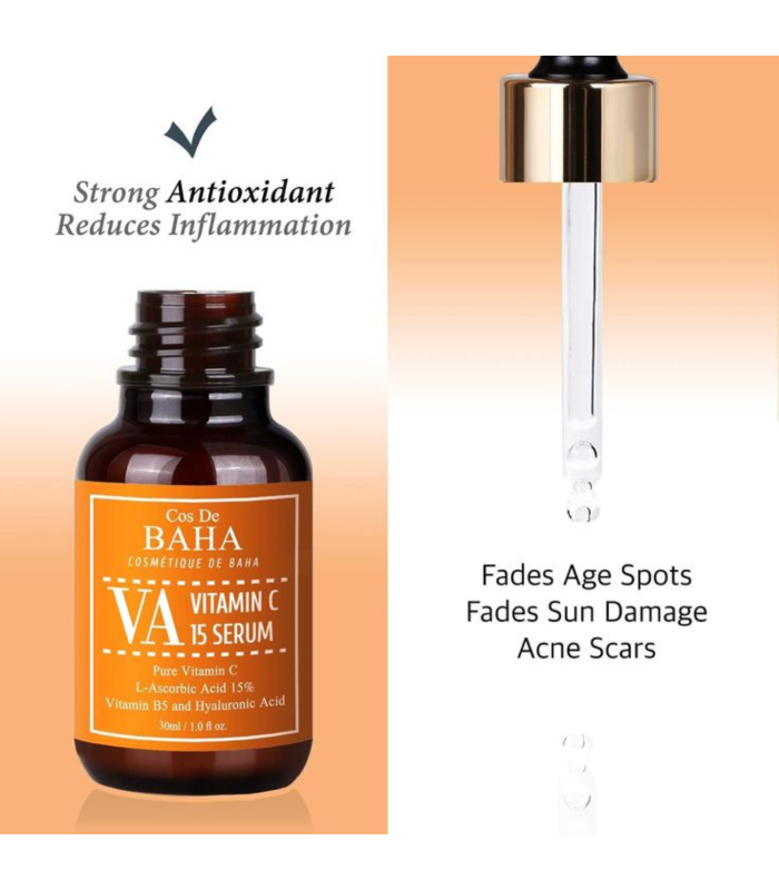 Cos de BAHA - Vitamin C 15% Serum - Siero viso illuminante anti-macchie