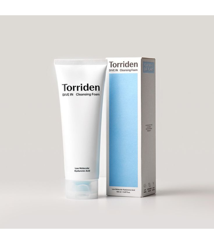 Torriden DIVE-IN Cleansing Foam 150 ml | Detergente all’Acido Ialuronico – MewiSkin