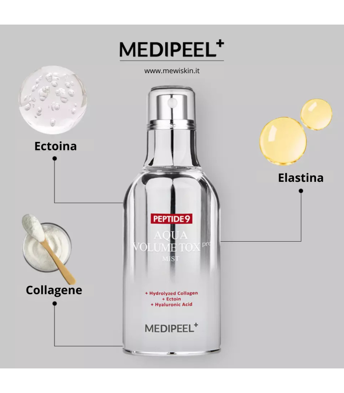 Medi-Peel Peptide 9 Aqua Volume Tox Mist Pro – Mist Rassodante & Liftante | MewiSkin