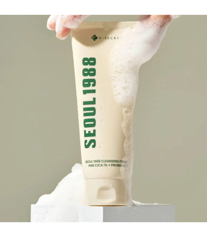 KSECRET - SEOUL 1988 Cleansing Foam: Pine Cica 1% + Probiotics - Detergente viso