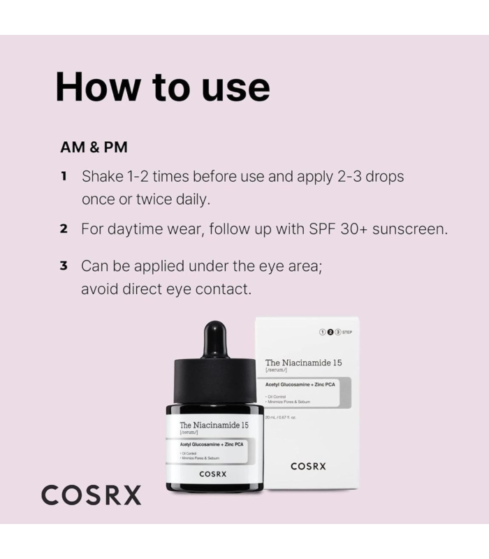 COSRX The Niacinamide 15 Serum – Siero Illuminante & Pori | MewiSkin