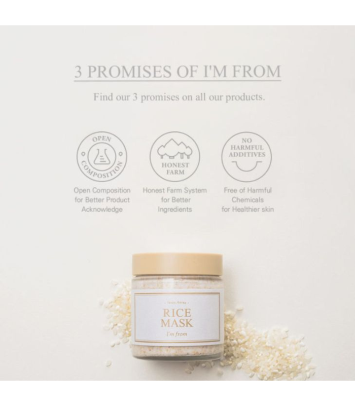 I’m From Rice Mask – Maschera Viso Illuminante & Levigante | MewiSkin
