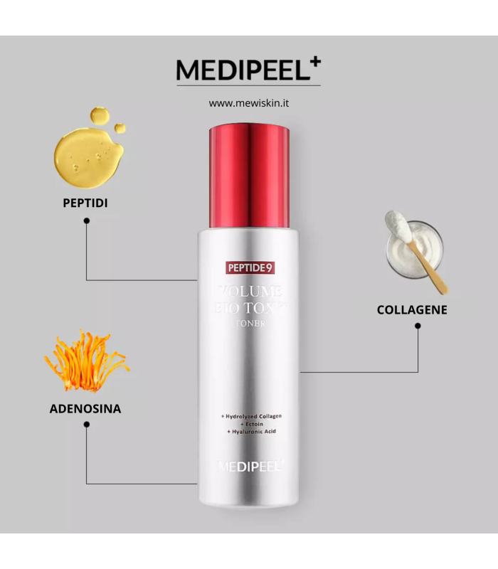 Medi-Peel - Peptide 9 Volume  Bio Tox Toner Pro - Tonico viso rassodante ai peptidi