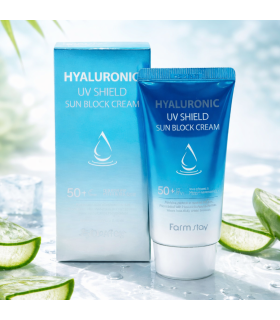 Farmstay – Hyaluronic UV Shield Sun Block Cream – Crema solare viso idratante SPF50+