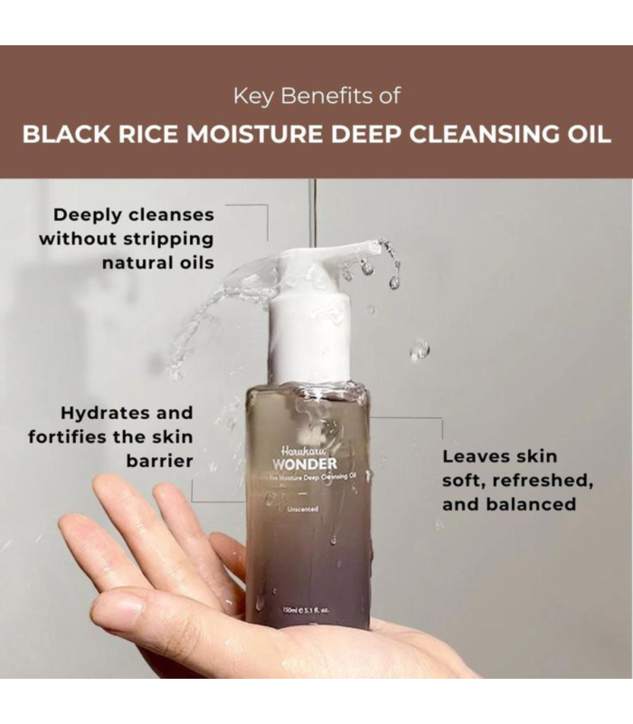 haruharu wonder - Black Rice Moisture Deep Cleansing Oil - Olio Detergente