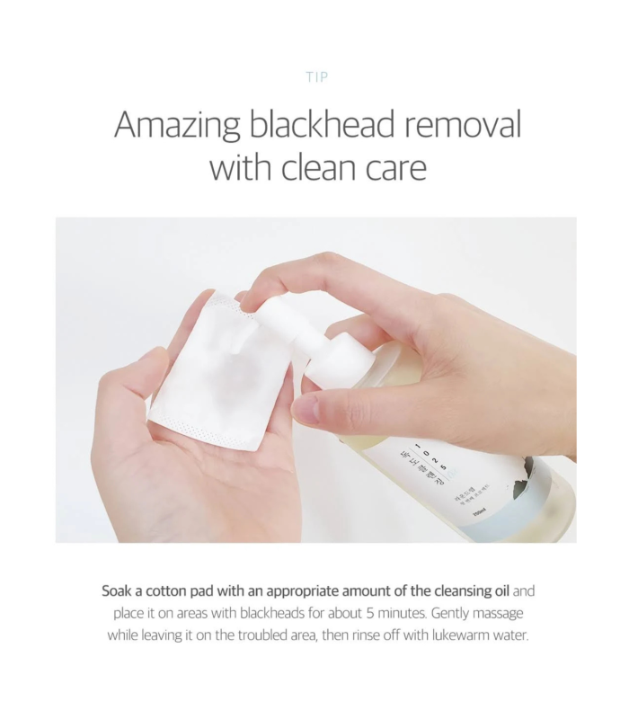 Round Lab – 1025 Dokdo Cleansing Oil – Olio detergente viso struccante delicato