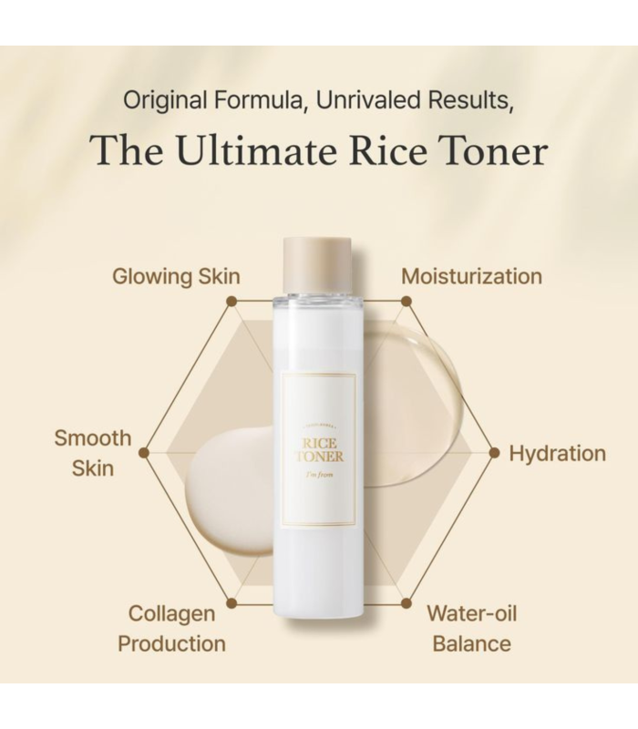 I’m From Rice Toner – Tonico Idratante & Illuminante al Riso | MewiSkin