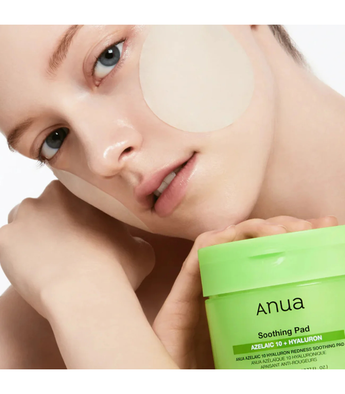 Anua – Azelaic Acid 10 Hyaluron Redness Soothing Pad – Dischetti viso lenitivi anti-rossori