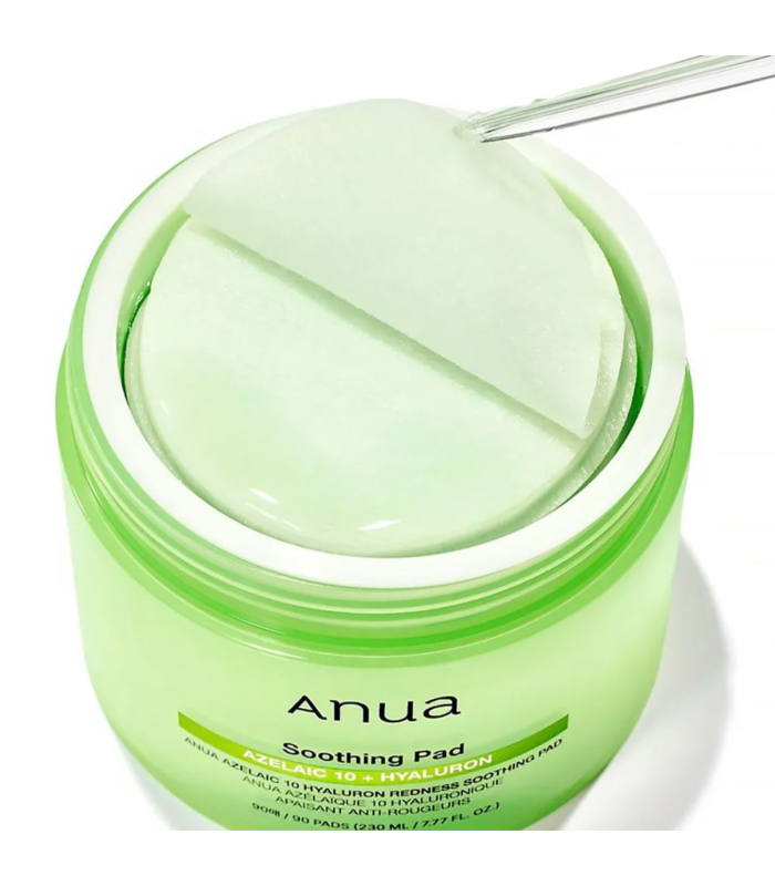Anua – Azelaic Acid 10 Hyaluron Redness Soothing Pad – Dischetti viso lenitivi anti-rossori