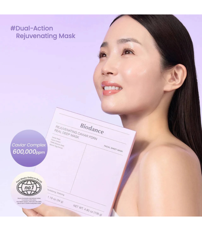 Biodance – Rejuvenating Caviar PDRN Real Deep Mask - rigenerante e idratante