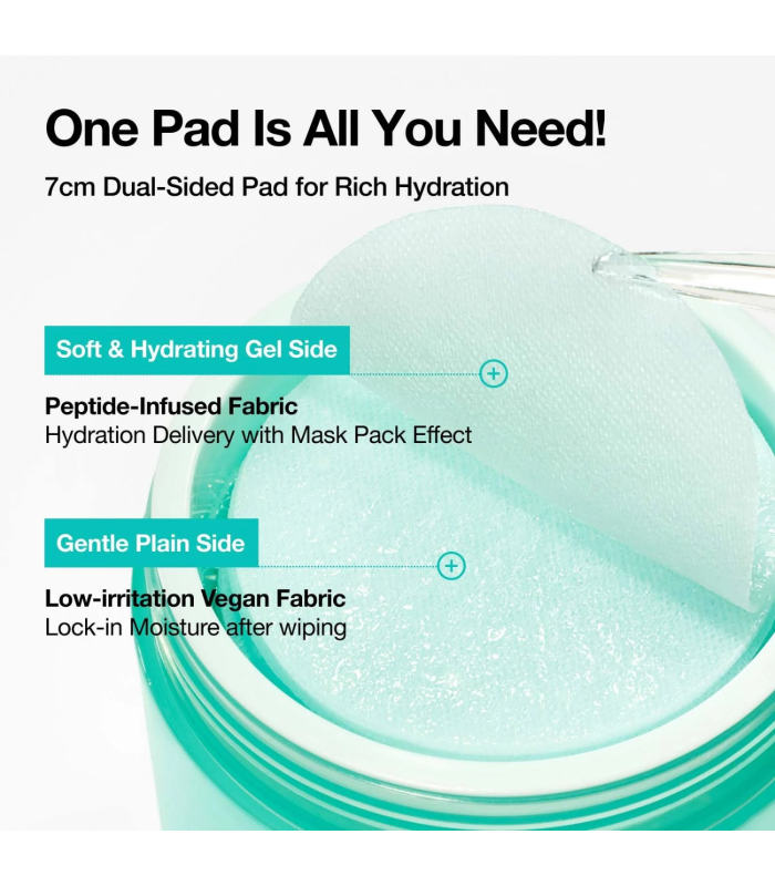 Anua – PDRN 100 Hyaluronic Acid Glow Pad – Dischetti viso illuminanti e idratanti